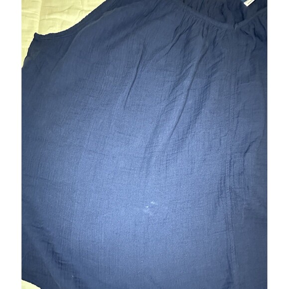OLD NAVY Tie Shoulder Cami Swing Loose Flowy Tank Top Navy‎ Blue SIZE 4X NWT - Picture 8 of 8